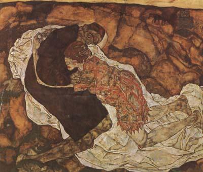 Egon Schiele Death and the Maiden (mk20) Sweden oil painting art